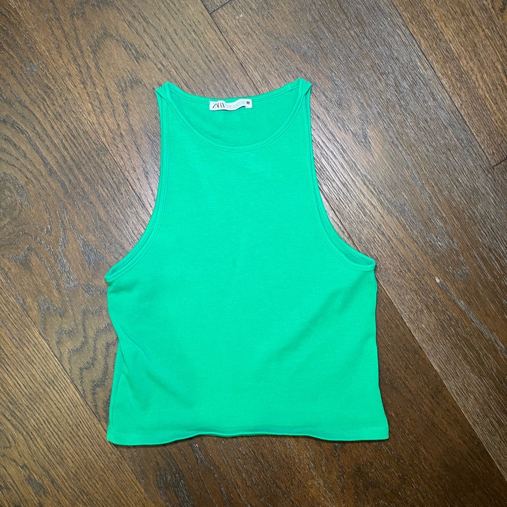 Zara Vibrant Green Tank Top